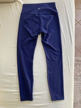 Lululemon Wunder Under 7/8 tight high rise Blueberry jam Leggings BLJA 6 Luon